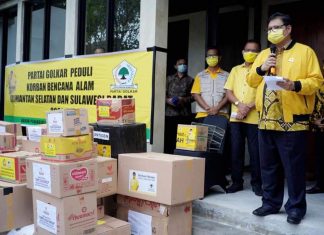 DPP Partai Golkar Telah Memberikan Batuan Bencana Alam Senilai Rp 4.75 Milliar