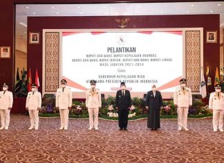 Pelantikan Bupati dan Wakil Bupati Oleh Gubernur Kepri Baru