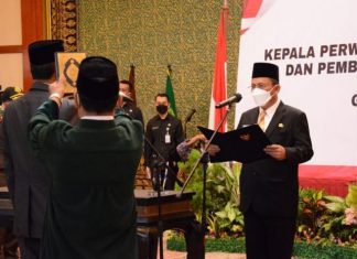 Gubernur Ansar Ahmad Melantik Wawan Yulianto Sebagai Kepala BPKP Kepri
