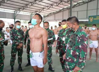 Pangdam I/BB Pimpin Sidang Pemilihan Penerimaan Tantama PK TNI AD Gel I TA 2021