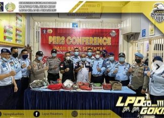 APH, Lapas Pekanbaru adakan Razia Bersama Kepolisian