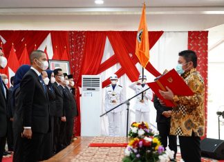 HD Kukuhkan DPP IKAPTK Sumsel 2021-2026, Inisiasi Pendirian Kampus IPDN di Sumsel