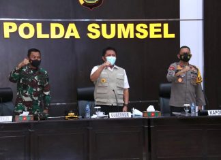 Rakor Karhutla 2021, HD Harapkan Solusi Jangka Panjang Atasi Karhutla di Sumsel