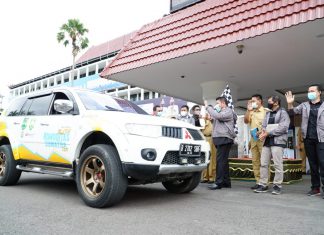 Gubernur Sumsel Lepas Tim Jelajah Komoditas Sumatra 2021