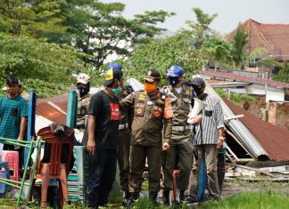 Pemprov Sumsel Tertibkan Bangunan Liar di Tanah Aset Milik Pemprov yang tidak Berizin