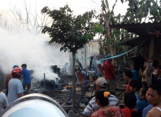 Si jago merah mengabisin usaha Spring Bed Dusun IV Desa Dalu 10 A.