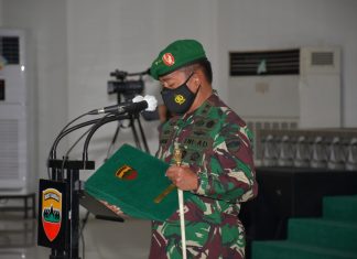 Pangdam I/ BB Pimpin Tradisi Korps Penerimaan Dan Serah Terima Jabatan Kodam I / BB