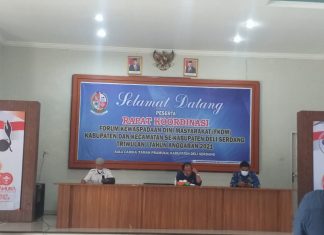 Kesbangpol Kab.Deliserdang Gelar Rakor Dengan FKDM Kabupaten dan Kecamatan