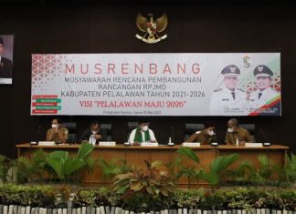 Acara Rencana Pembangunan Jangka Menengah Daerah RPJMD Dipimpin Bupati H. Zukri