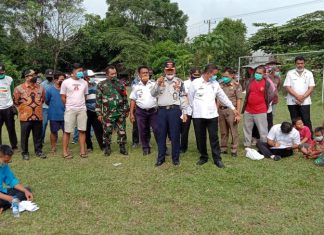 MOBIL DAM TRUK ANGKUT TANAH TIMBUN PT. HARMONI DI STOP WARGA DSN I, II dan IV DESA TG.BARU