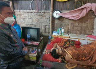 Asrol Warga Bandar Labuhan, penderita sakit Kronis mendapat perhatian pemerintah Kecamatan Tanjung Morawa
