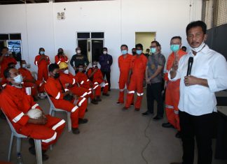 Muhammad Rudi Tinjau Vaksinasi di Perusahaan Galangan Kapal
