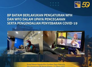 BP Batam Berlakukan Pengaturan WFH untuk Pengendalian Penyebaran Covid-19