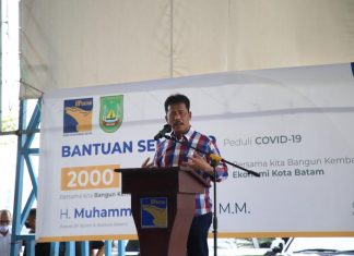 Sempena Hari Bakti ke 50 Tahun, BP Batam Salurkan 2.000 Paket Sembako untuk Masyarakat Batam