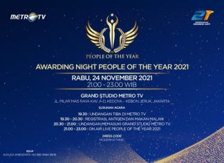 Gubernur Kepri Ansar Ahmad Anugerah people of the year (POTY) 2021Dari 2 Stasiun TV Nasional