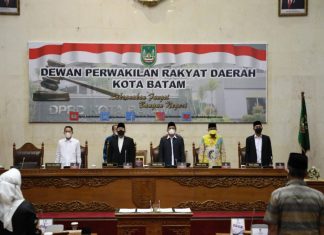 DPRD Batam Gelar Sidang Paripurna Terkait Perubahan Atas Sejumlah Perda Tentang Pajak