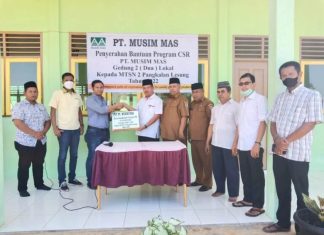 MTSN 2 Pangkalan Lesung Terima Dua Lokal Bantuan Program CSR PT Musim Mas