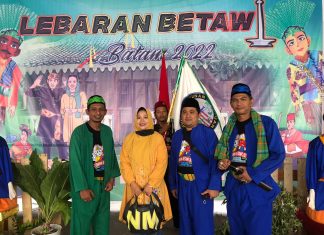 Nina Melanie,B.Bus,MM Hadiri Lebaran Betawi