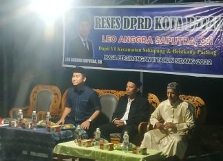Reses Leo Anggra Saputra SH di Perumahan Tiban Airis, di Sambut Baik Warga Perumahan