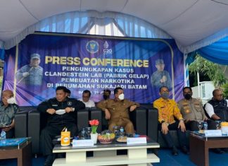 BNNP Kepri Gerebek Pabrik Sabu di Perumahan Sukajadi Batam