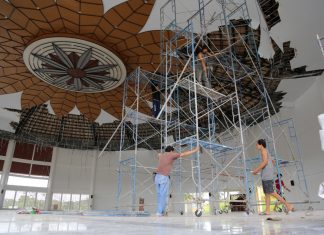 Cepat Tanggap, Pemeliharaan Masjid Tanjak Sedang Dilakukan