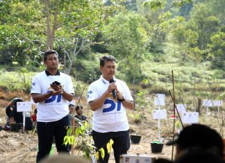 Jaga Resapan Air, BP Batam Tanam 151 Pohon