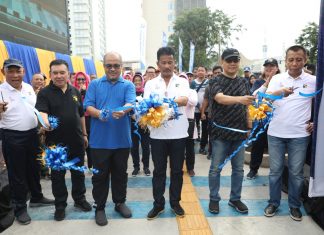 Kepala BP Batam Resmikan Lajur Pejalan Kaki dan Sepeda di Kawasan Batam Center