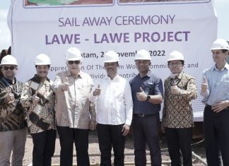 Kepala BP Batam Lakukan Pelepasan Pipa Buatan Batam, Dukung Proyek Strategis Presiden di Lawe-Lawe