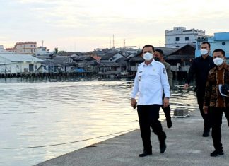 Memastikan Pekerjaan Berjalan Baik, Pulang Dari Natuna, Gubernur Langsung Kunker ke Kabupaten Lingga