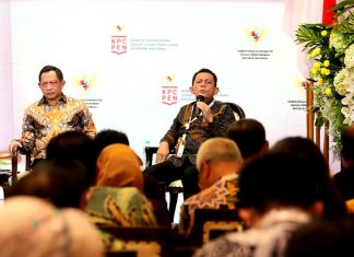 Ansar Paparkan Strategi Penanganan Covid19 di Kepri Dihadapan Presiden dan Para Menteri