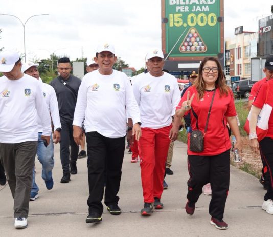 Gubernur Lepas Jalan Sehat Sempena Bulan K3 Nasional Provinsi Kepri