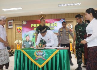 Danrem 163/WSA Resmikan Gedung Kodim Klungkung