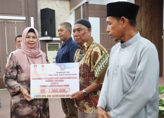 Gubernur Ansar Serahkan Bantuan Insentif Berbagai Komponen Masyarakat di Kabupaten Karimun