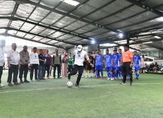 Sekdaprov Adi Tutup Liga Futsal Pekerja Sambut May Day 2023