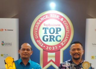 Berdedikasi pada GRC, PT PLN Batam Raih Dua Penghargaan TOP GRC Awards 2023