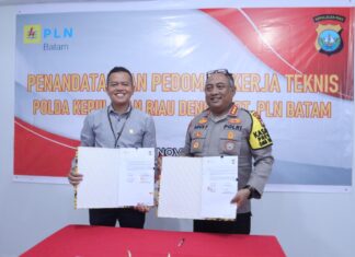 Dukung Pengamanan Objek Vital, Polda Kepri dan PT PLN Batam Tanda Tangani Pedoman Kerjasama Teknis