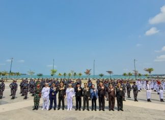 Jumaga Nadeak Hadiri Upacara Peringatan Hari Ulang Tahun Ke-78 TNI