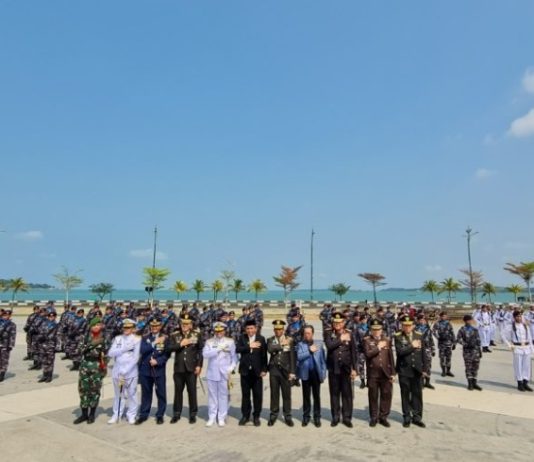 Jumaga Nadeak Hadiri Upacara Peringatan Hari Ulang Tahun Ke-78 TNI