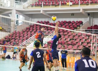 Tim Bola Voli Putra BP Batam Gelar Laga Persahabatan Melawan Lanud Hang Nadim