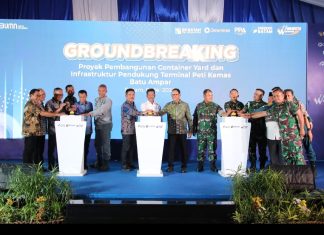 Groundbreaking Pembangunan Container Yard Jadi Titik Balik Pengembangan Pelabuhan Batu Ampar