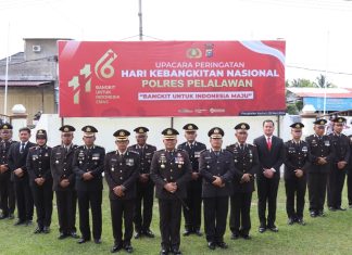 Kapolres Pelalawan Pimpin Upacara Peringatan Harganas ke 116 Tahun 2024