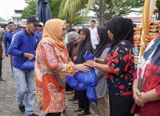 Apresiasi Program Pengendalian Inflasi di Batam, Marlin Ikut Bagikan Sembako hingga ke Pulau