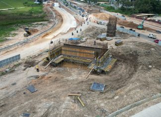 Progres Pembangunan Fly Over Sei Ladi Batam Capai 45 Persen