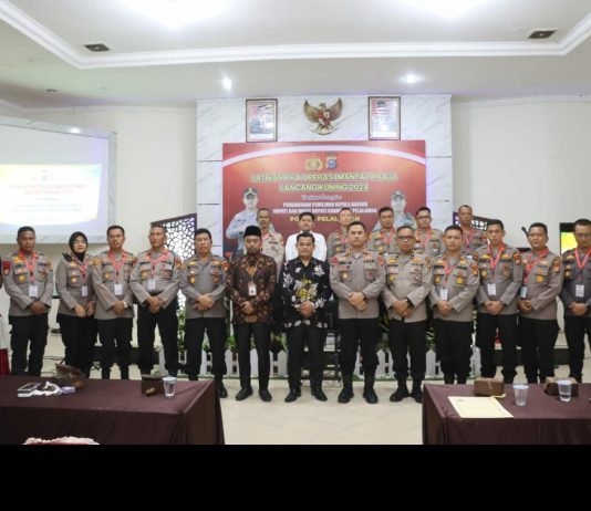 Pengamanan Pilkada 2024, Kapolres Pelalawan buka Lat Pra Operasi Mantap Praja Lancang Kuning