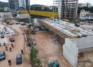 Kepala BP Batam Tinjau Pekerjaan Akhir Proyek Flyover Sei Ladi