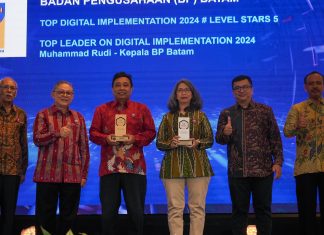 Kepala BP Batam Raih Penghargaan dalam Gelaran Top Digital Awards 2024