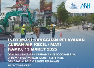 Perbaikan kebocoran Pipa DCIP 400mm di Depan SPBU Pandan