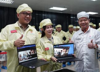 Li Claudia Hadiri Peresmian Fasilitas Perakitan Laptop Pertama di Indonesia