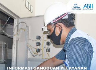 PT Air Bersih Hilir ,berupaya memperbaiki gangguan pada sistem kelistrikan di Instalasi Pengolahan Air Minum