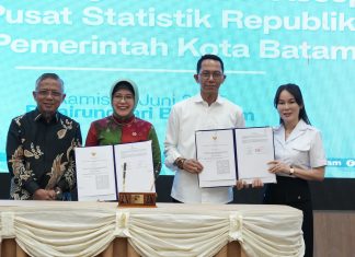Langkah Konkret Sajikan Data Akurat, BP Batam-Pemko Batam Teken MoU dengan BPS RI